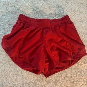 Red Lulu Hotty Hot Shorts